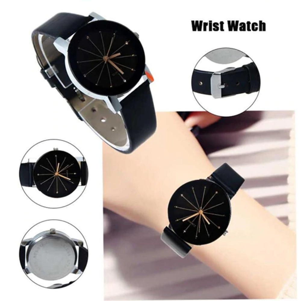 ⌚️NEW⌚️ Unisex Wristwatch Leather Quartz Watch - Picture 3 of 8